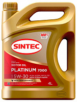 Масло моторное синтетическое Sintec Platinum 7000 SAE 5W-40 ACEA A3/B4 API SN/CF