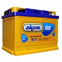 Аккумулятор AKOM 6CT-55.1 оп, 55 Ah, для автомобиля